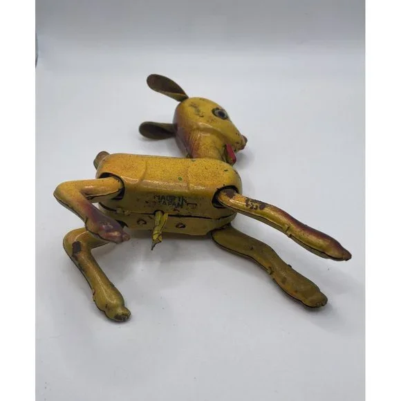 Vintage Wind Up Rudolph The Red Nose Reindeer Tin Toy, Made in Japan, Christmas‎ - Picture 8 of 8